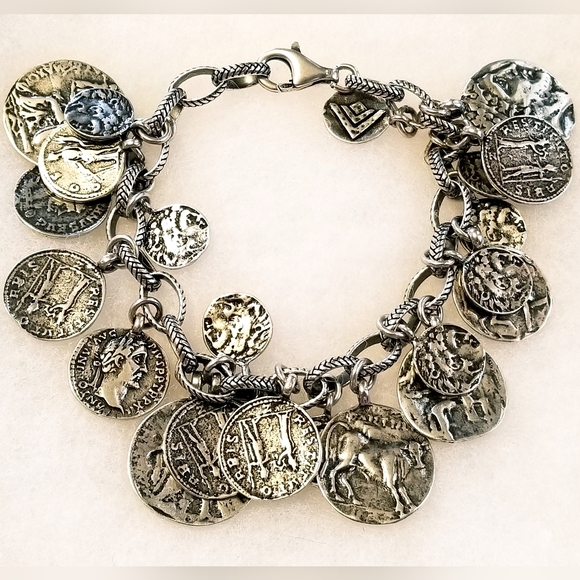 Silpada Sterling Silver Coin Bracelet - Picture 4 of 9